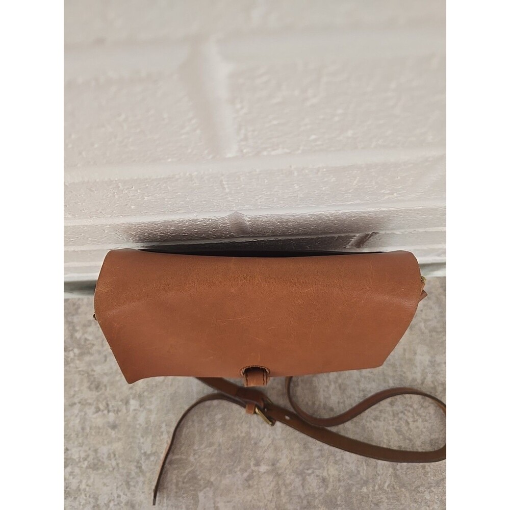 Madewell Brisbane Brown Tan Leather Crossbody Shoulder Bag Purse - Picture 6 of 14
